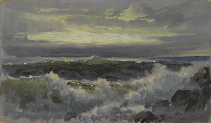 William Trost Richards A Rough Surf Spain oil painting art